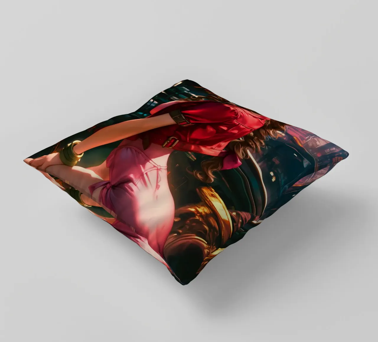 Aerith Final Fantasy VII cuscino da Fleur de Lys