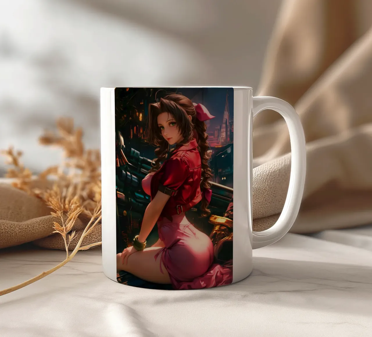 Aerith Final Fantasy VII tazza in ceramica da Fleur de Lys
