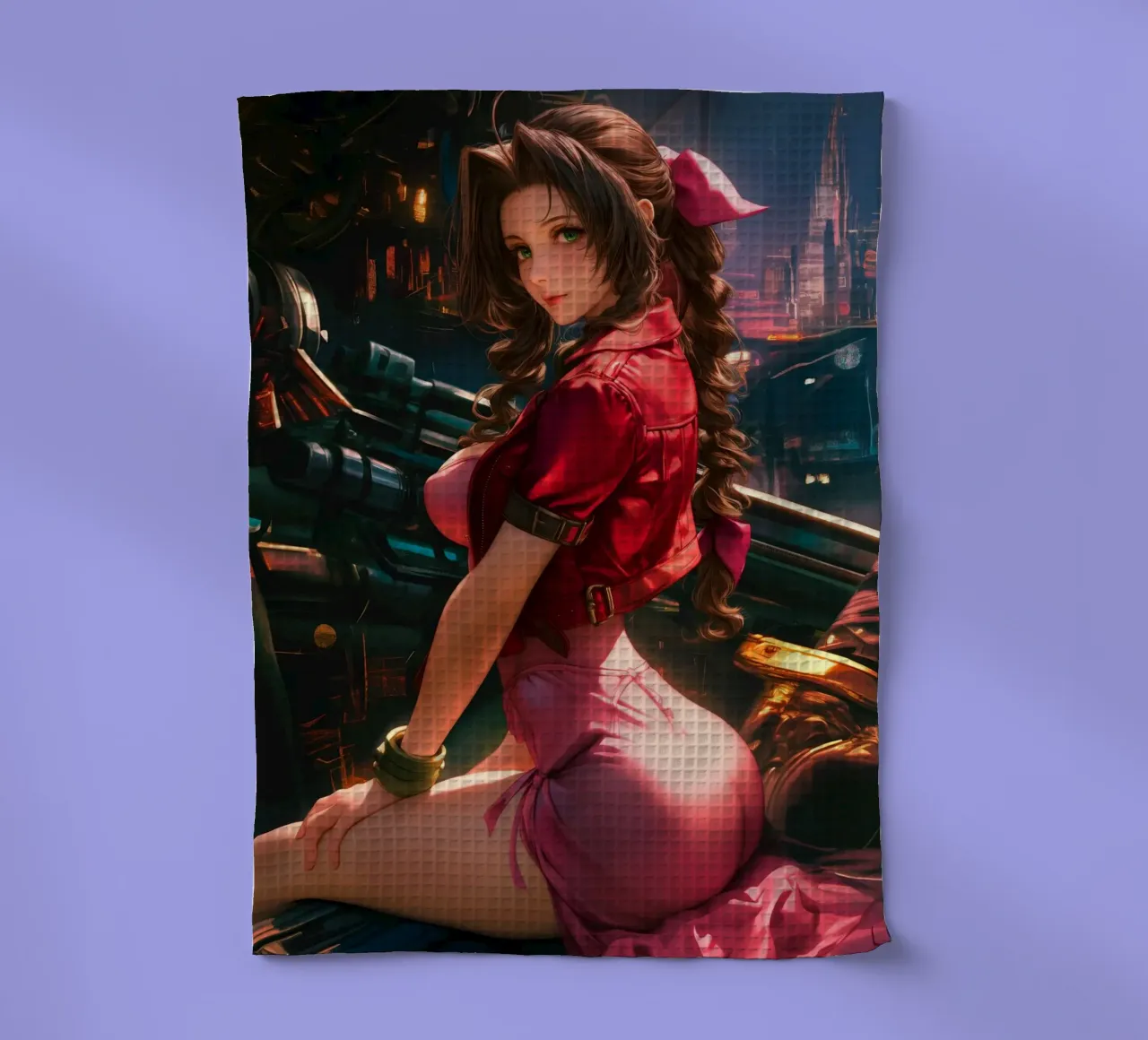 Aerith Final Fantasy VII canovaccio da cucina da Fleur de Lys