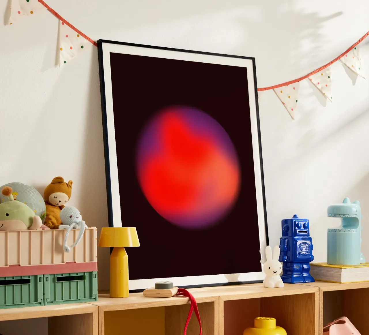Spheres I poster con telaio in legno da Galaxy Eyes