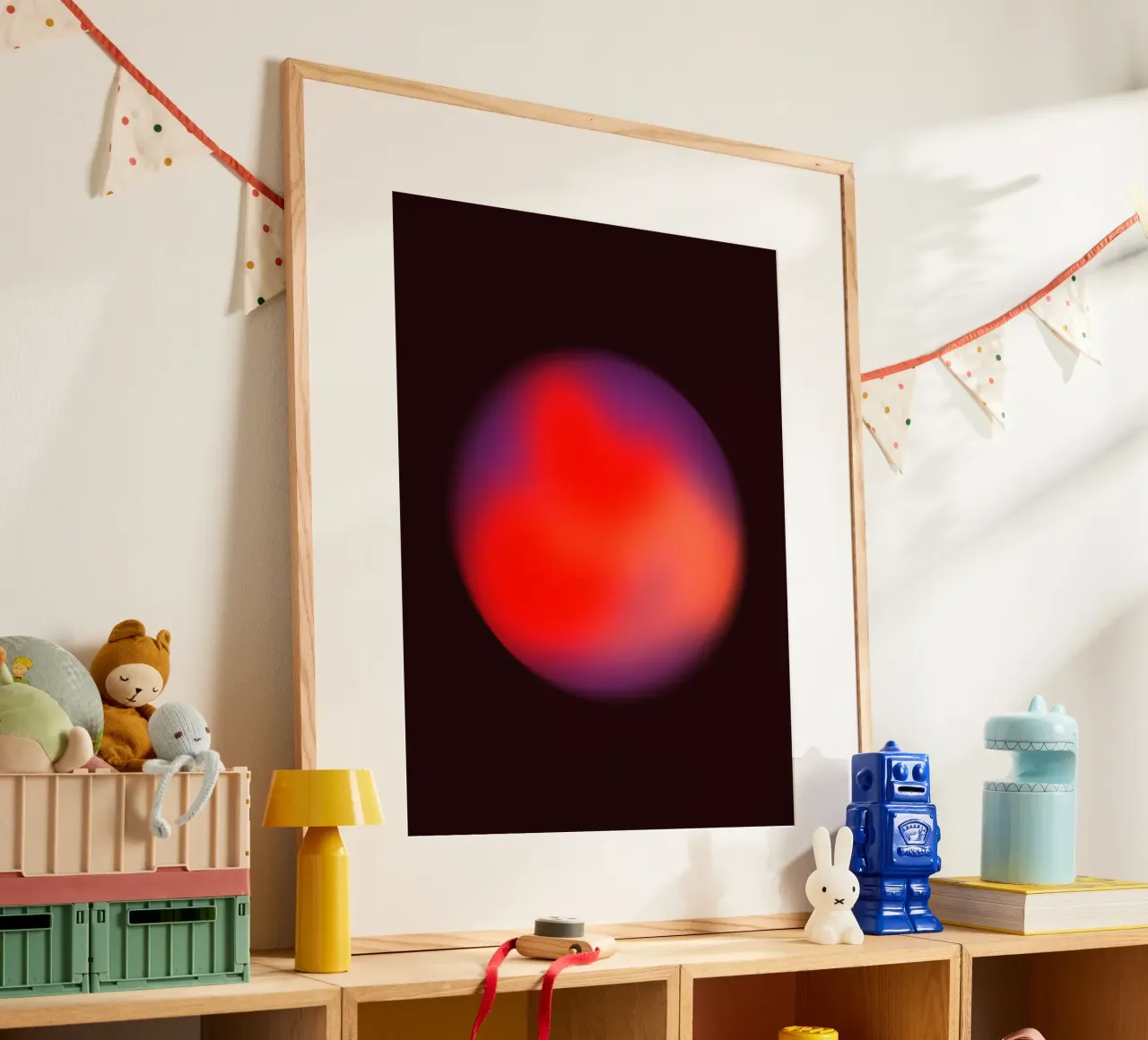 Spheres I poster con telaio in legno da Galaxy Eyes