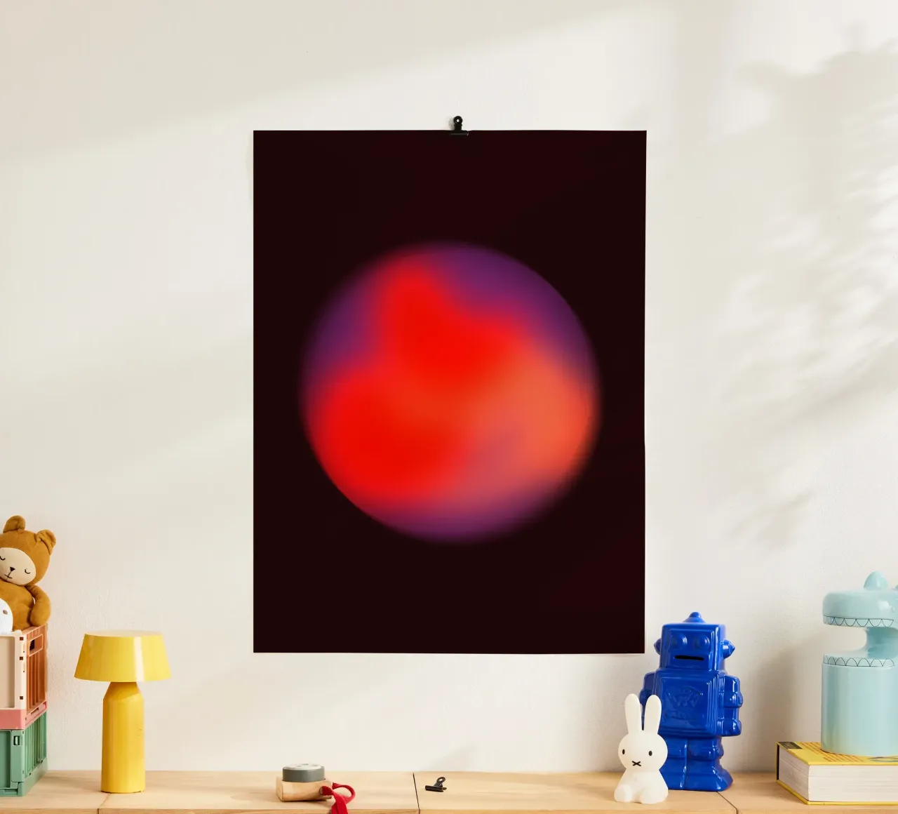 Spheres I poster con telaio in legno da Galaxy Eyes