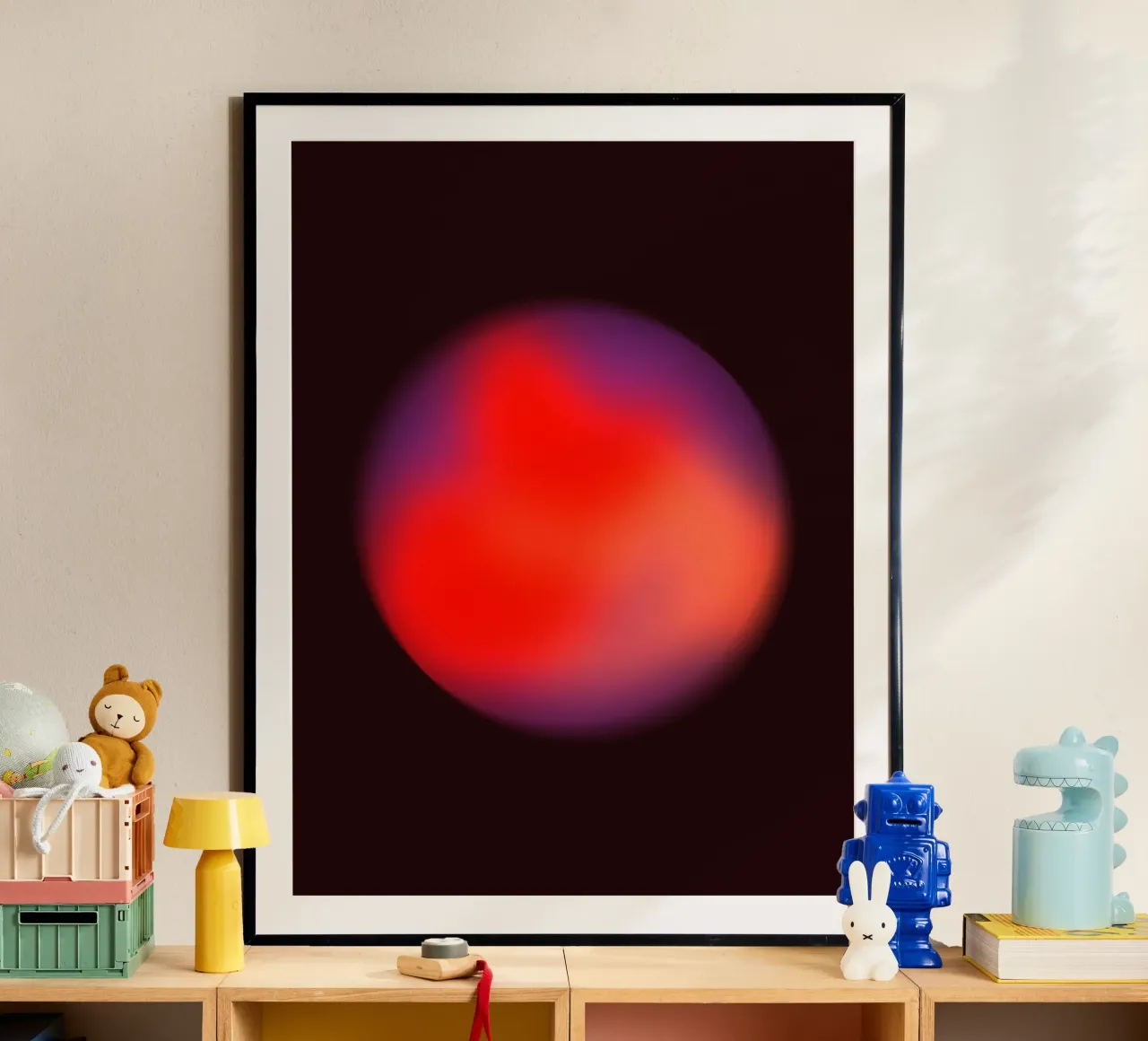 Spheres I poster con telaio in legno da Galaxy Eyes