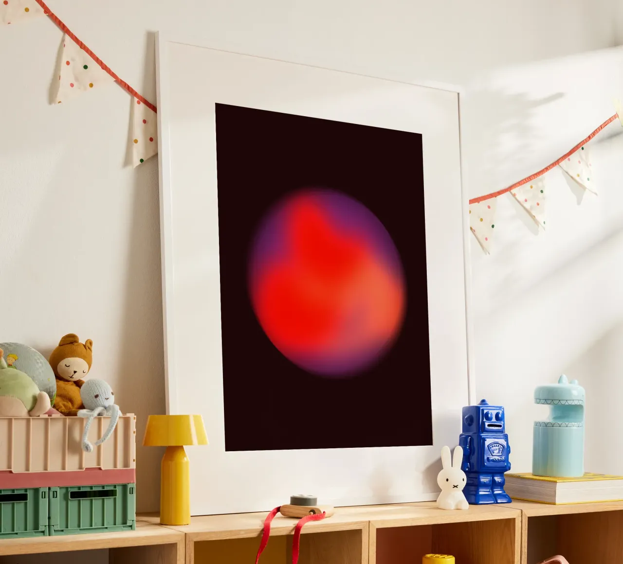 Spheres I poster con telaio in legno da Galaxy Eyes