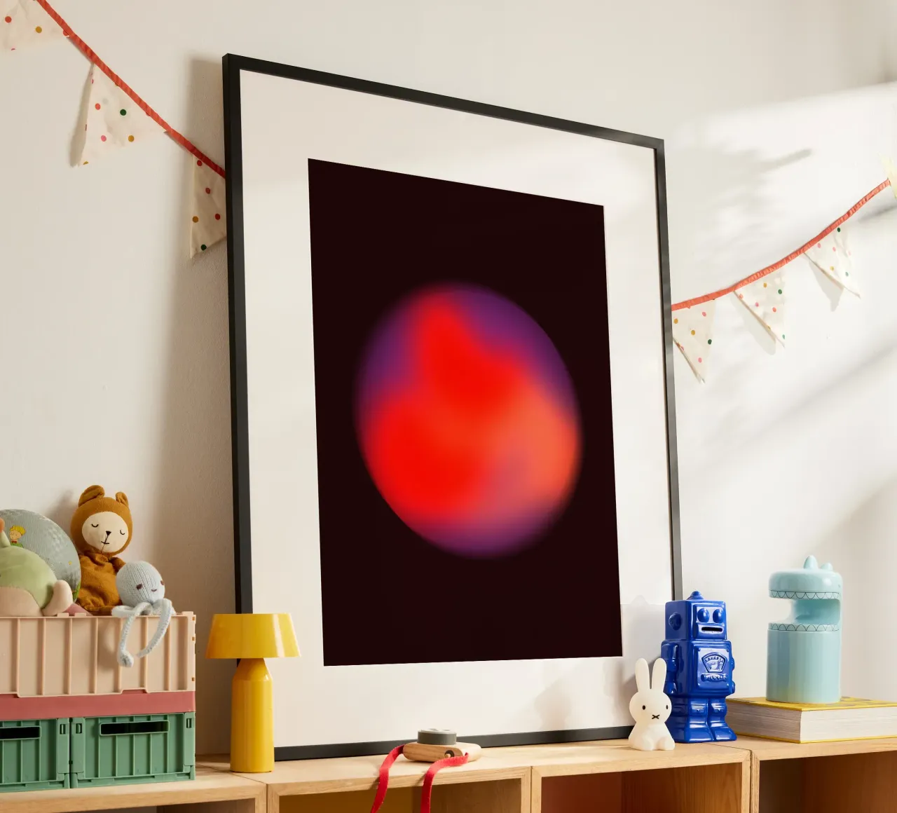 Spheres I poster con telaio in legno da Galaxy Eyes