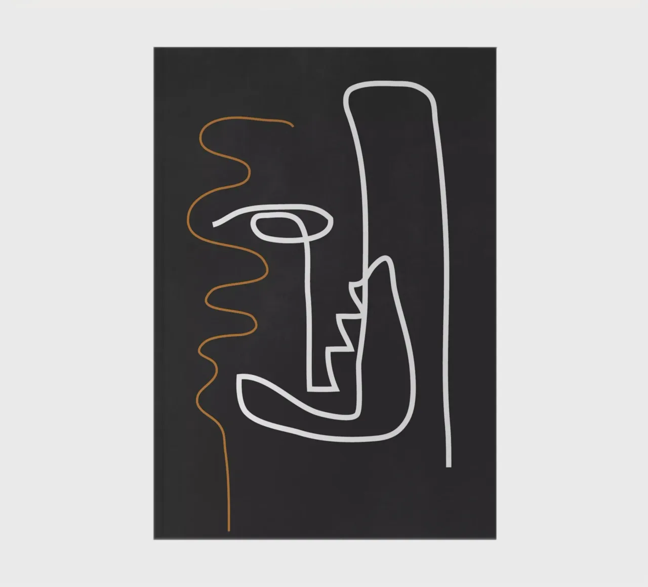 Abstract line art 78 notebook by ThingDesign