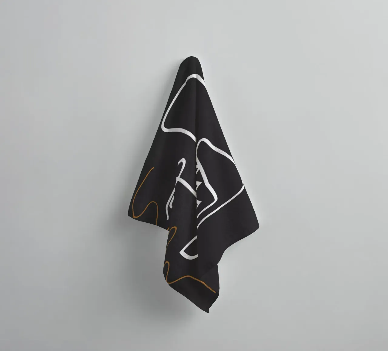 Abstract line art 78 towel by ThingDesign