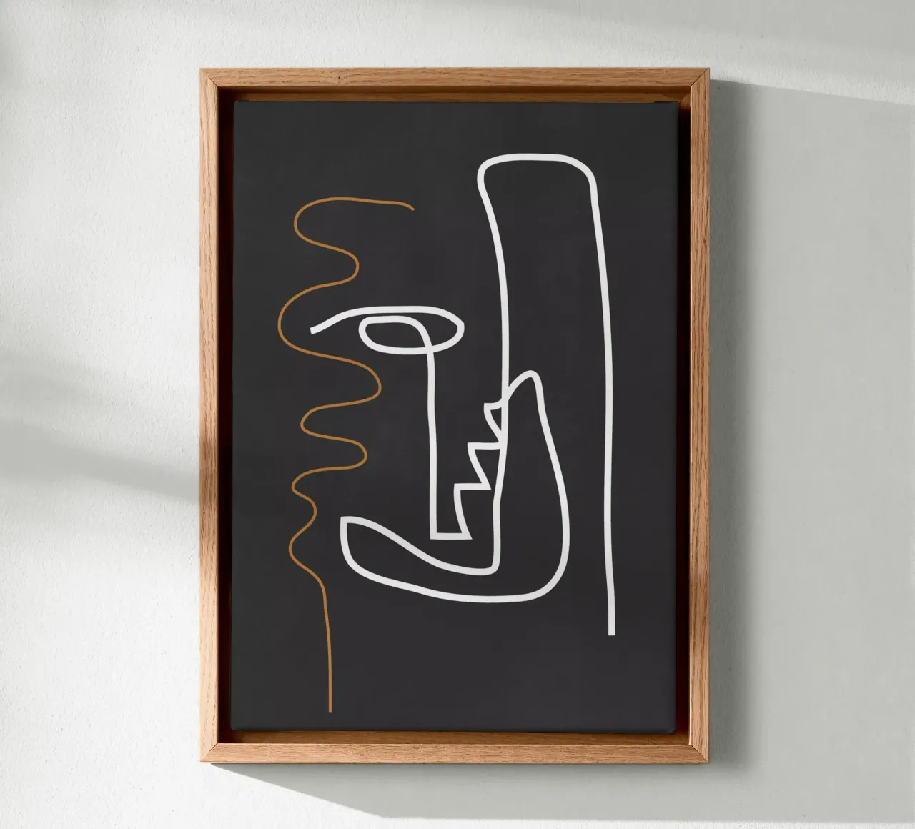 Abstract line art 78 canvas by ThingDesign