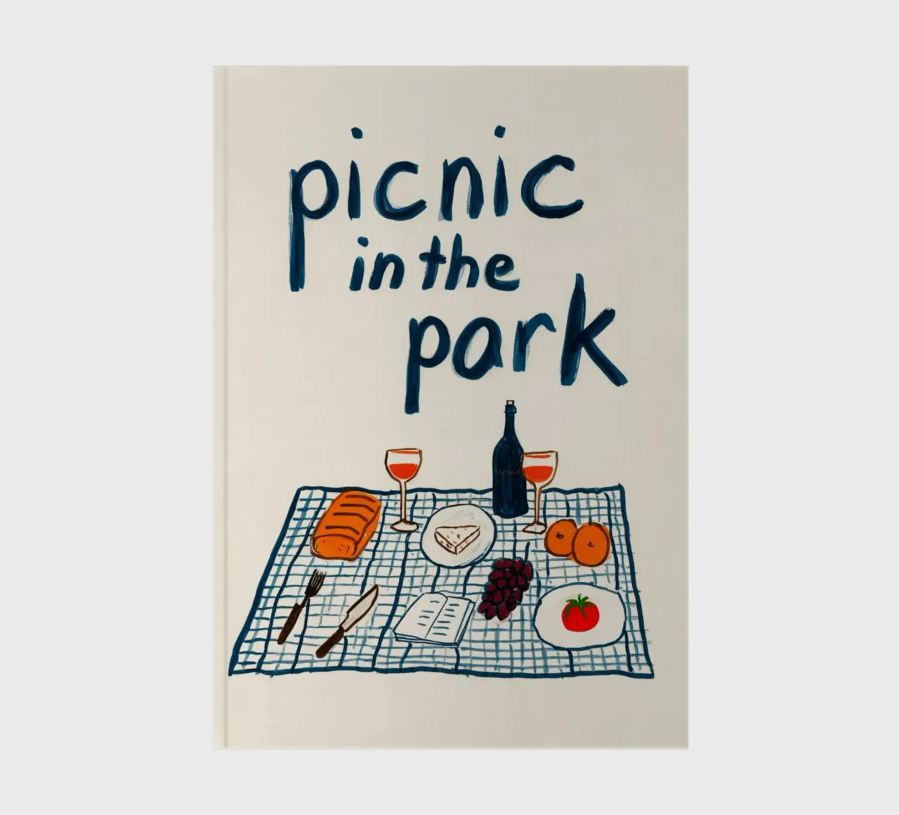 Picnic in the park notebook by Carinaprint