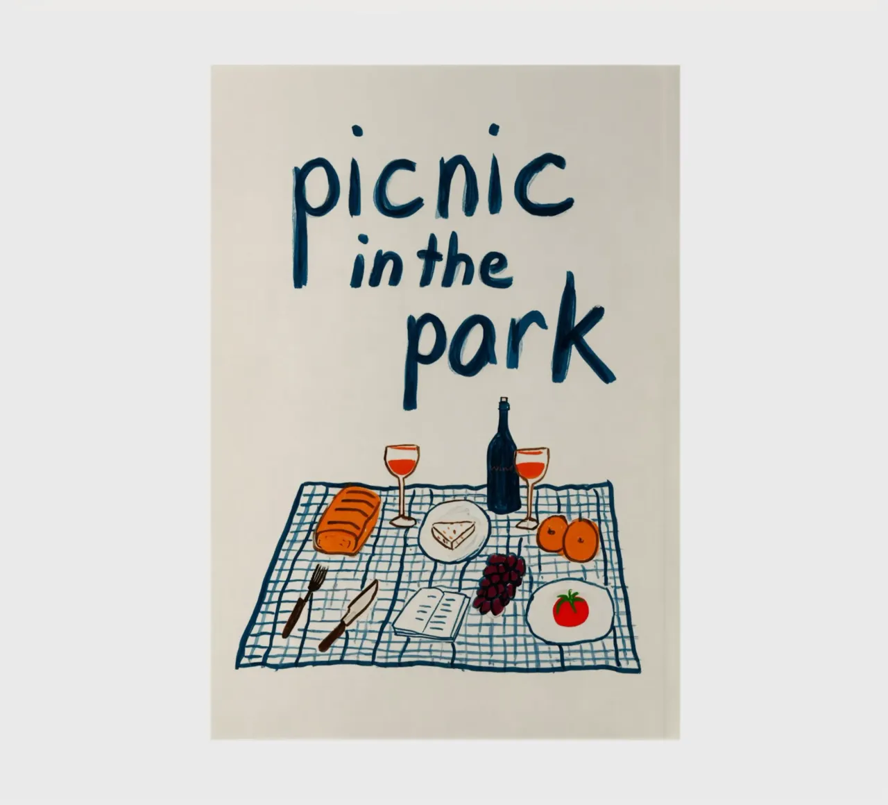 Picnic in the park notebook by Carinaprint