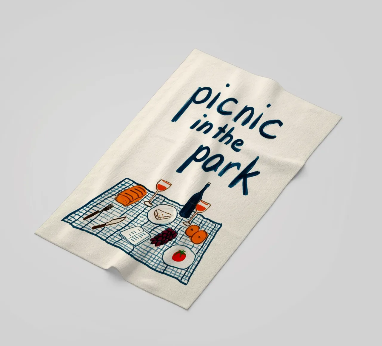 Picnic nel parco telo mare da Carinaprint