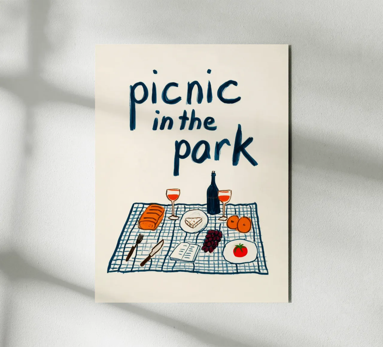 Picnic nel parco alluminio dibond da Carinaprint