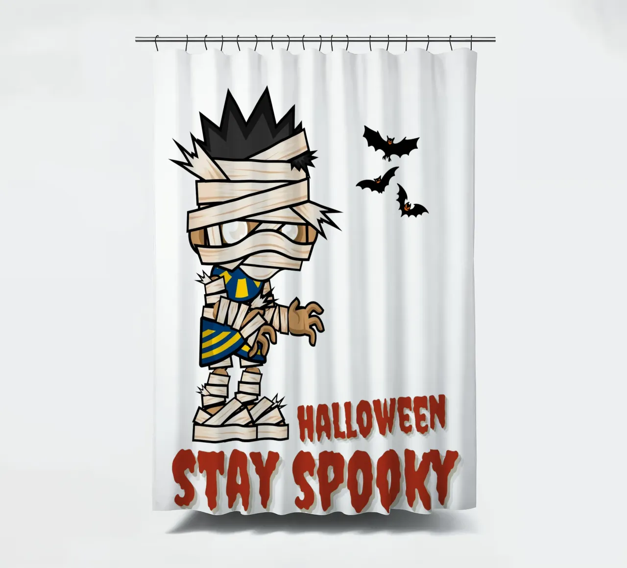Halloween Aufenthalt Spooky Mummy Duschvorhang von muhidines