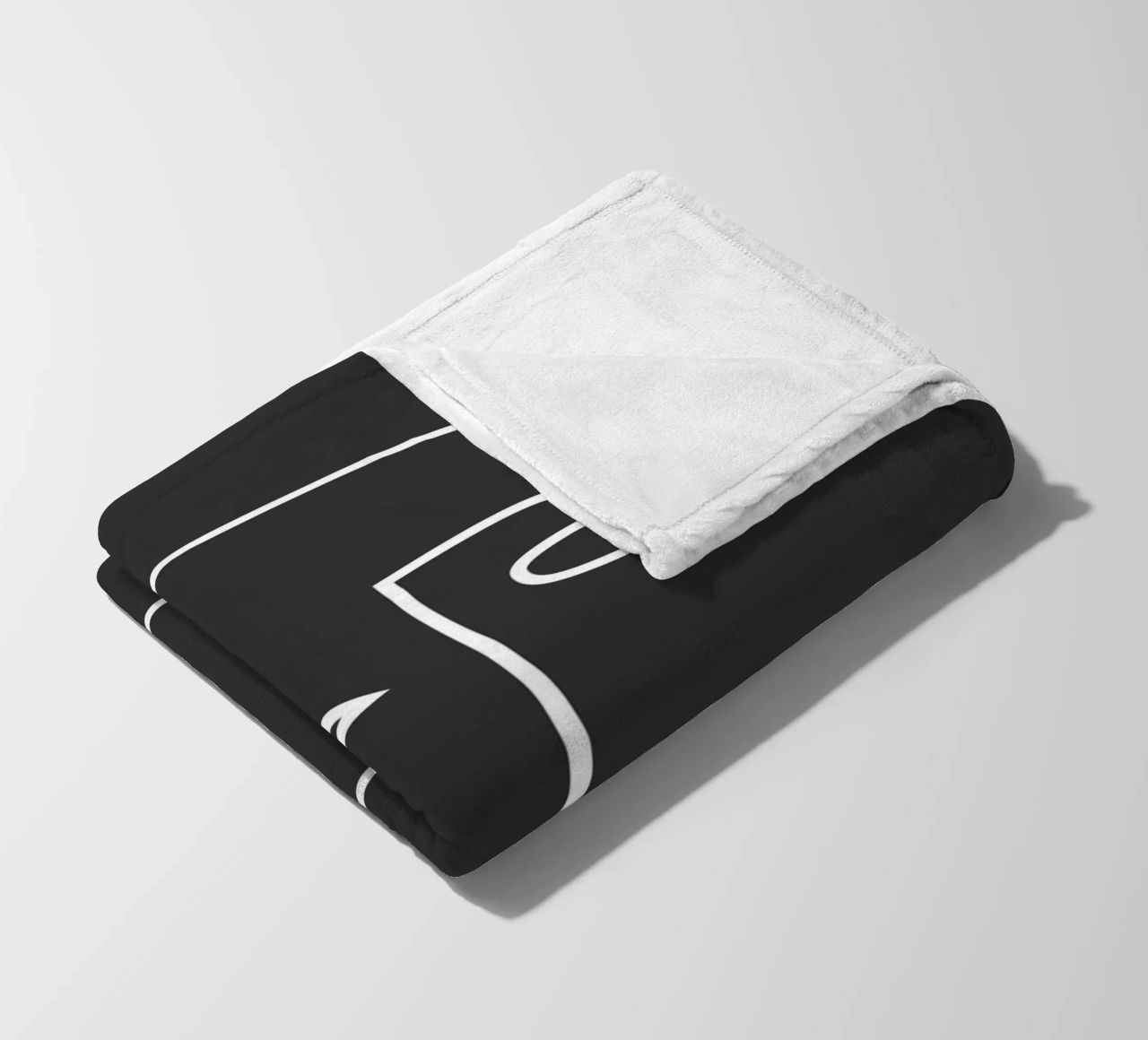 volto astratto di line art coperta in pile da ThingDesign