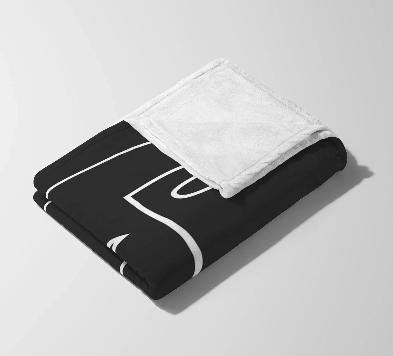 volto astratto di line art coperta in pile da ThingDesign