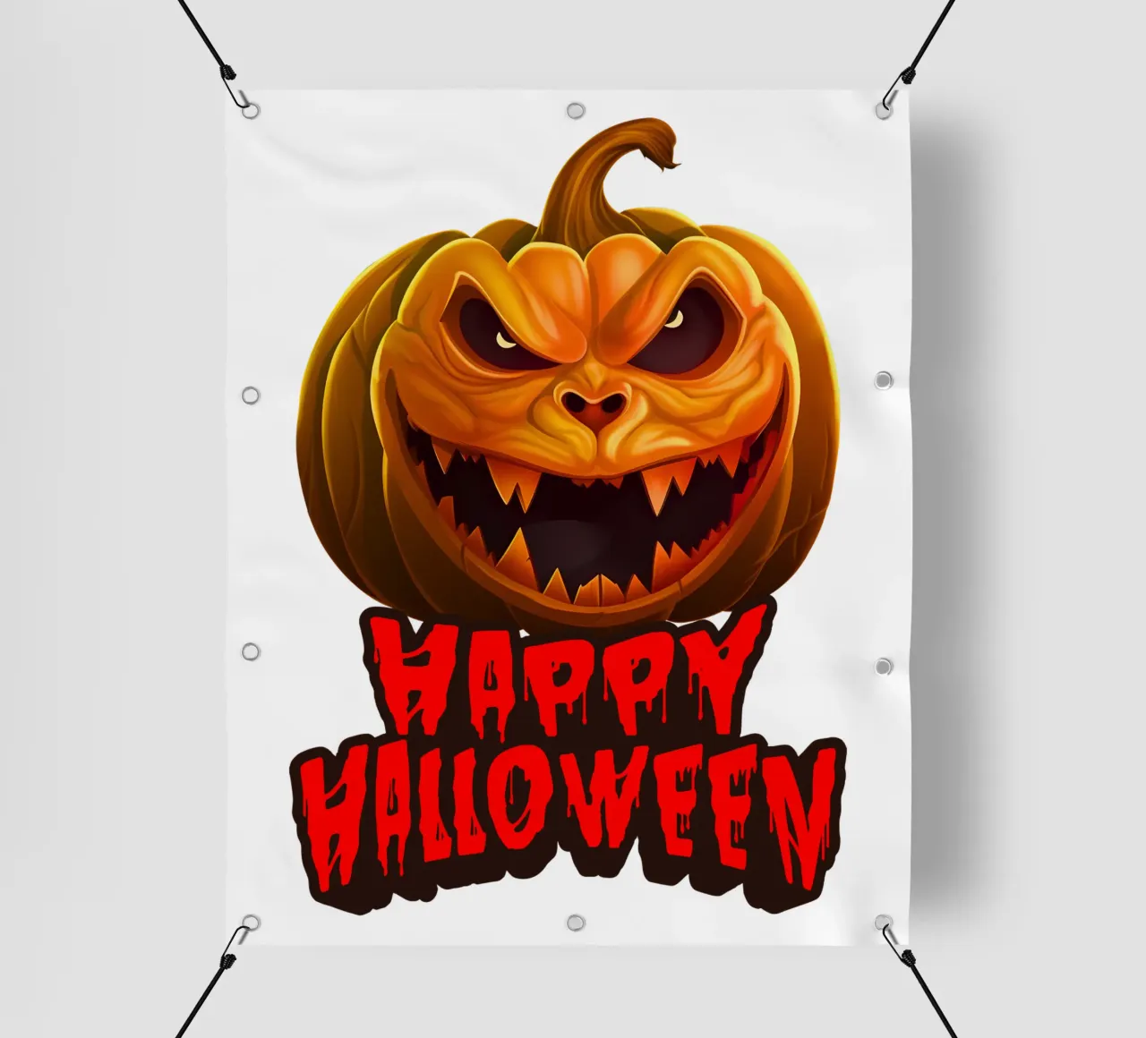 buon halloween zucca faccia di fantasma telo in pvc da muhidines