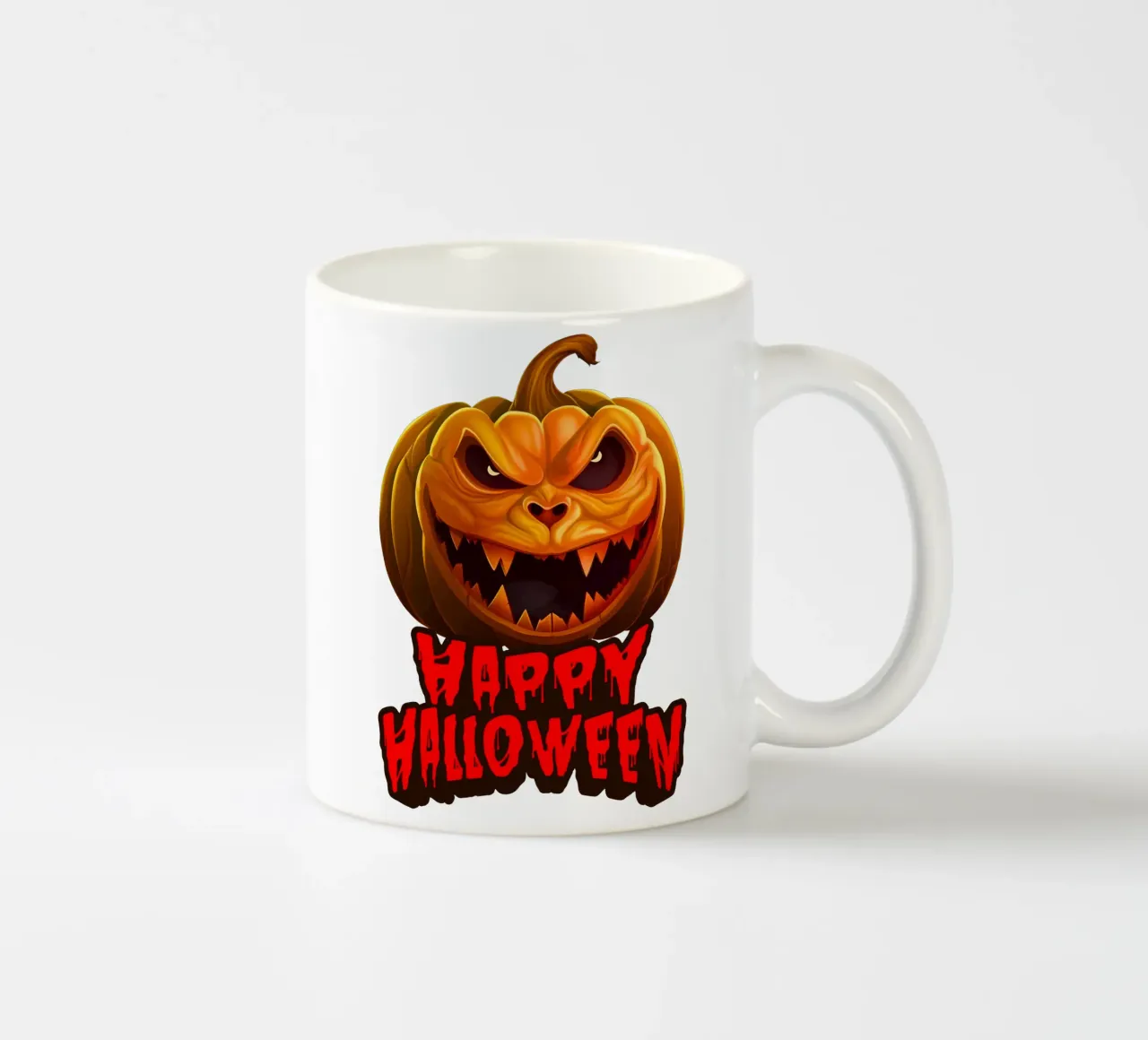 buon halloween zucca faccia di fantasma tazza in ceramica da muhidines