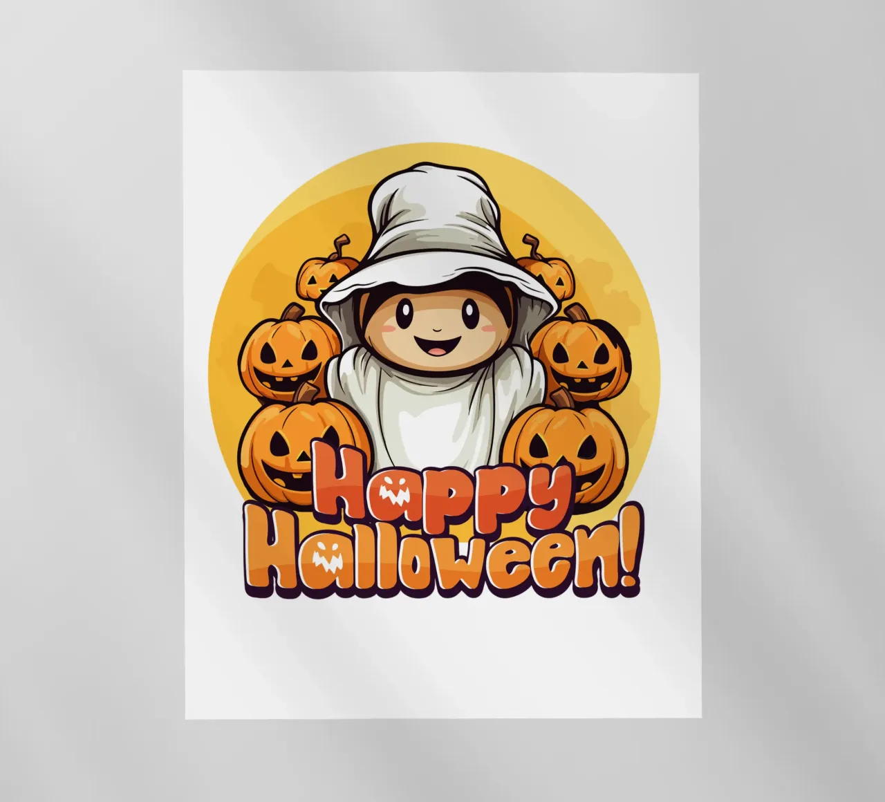 buon halloween zucche spaventose pellicola backlit da muhidines
