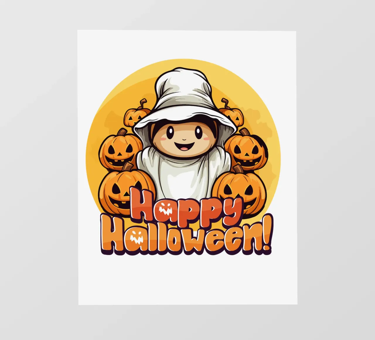 buon halloween zucche spaventose pellicola backlit da muhidines
