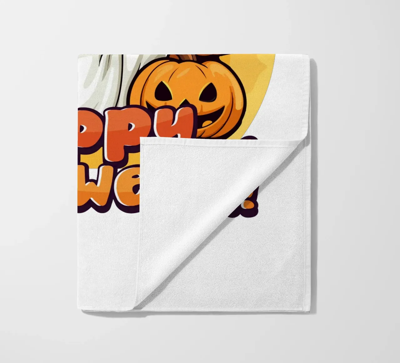 buon halloween zucche spaventose telo mare da muhidines