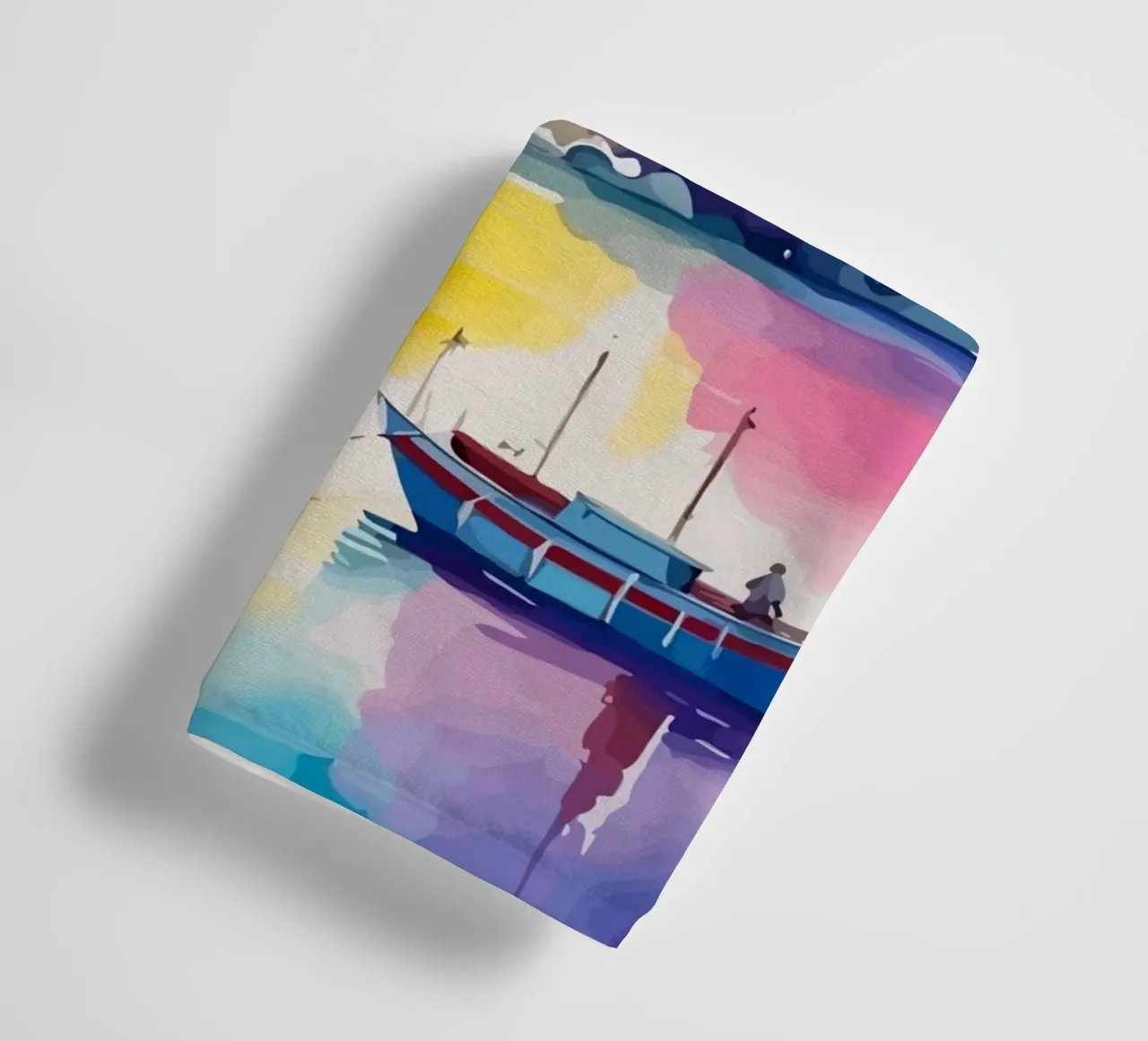 small ship and mosque asciugamano da bagno da Dumery Art