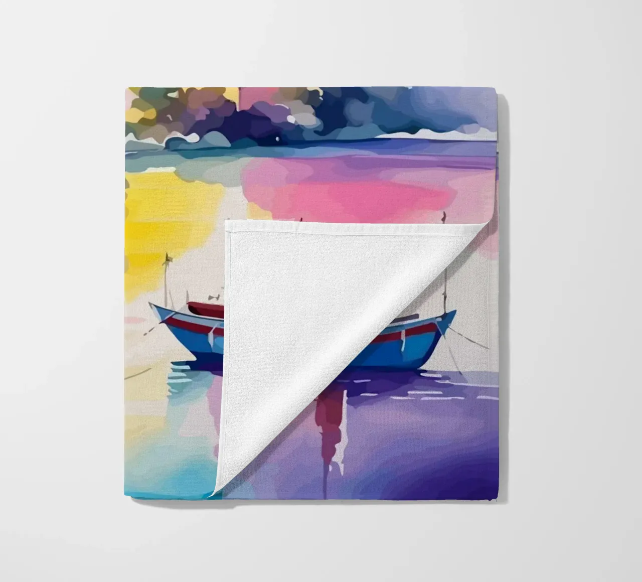 small ship and mosque telo mare da Dumery Art