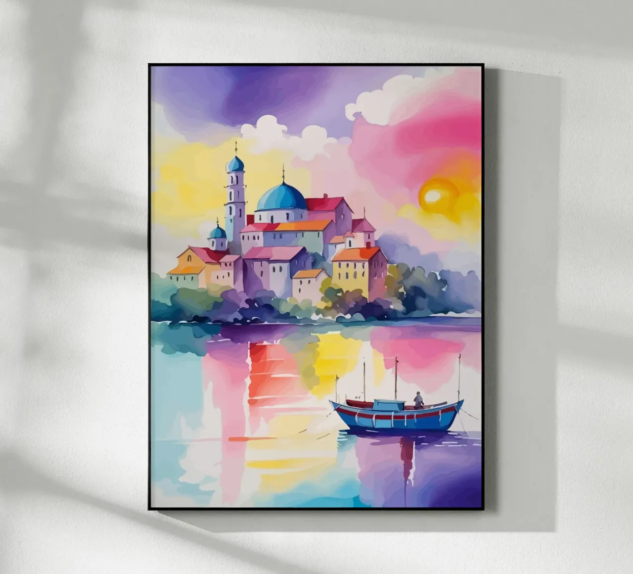 small ship and mosque plexiglass da Dumery Art