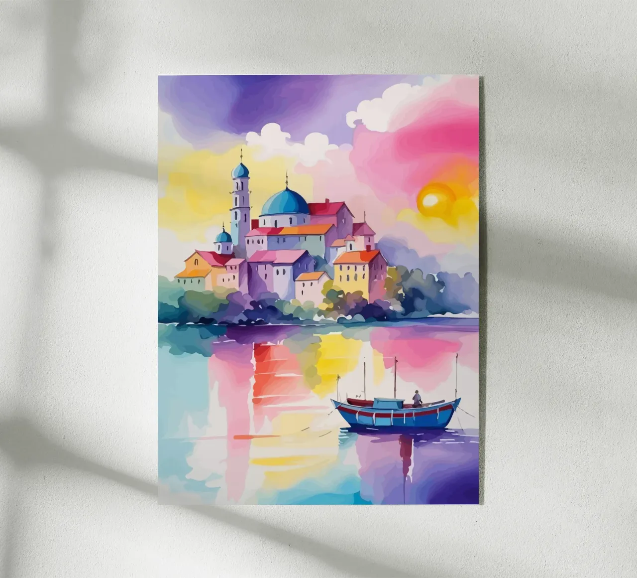 small ship and mosque plexiglass da Dumery Art