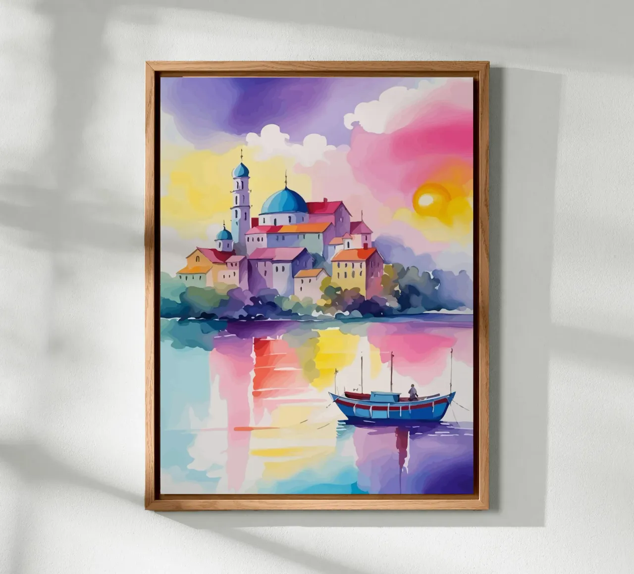 small ship and mosque alluminio dibond da Dumery Art