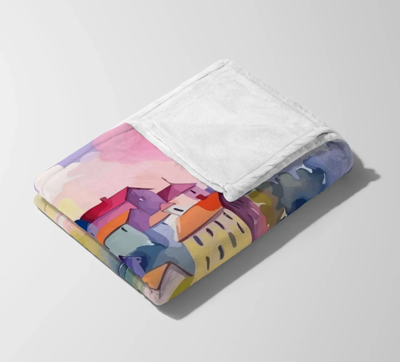 small ship and mosque coperta in pile da Dumery Art