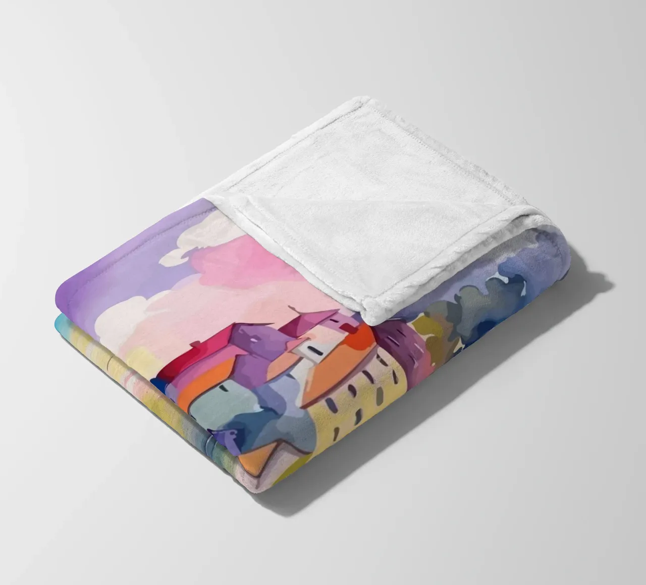 small ship and mosque coperta in pile da Dumery Art