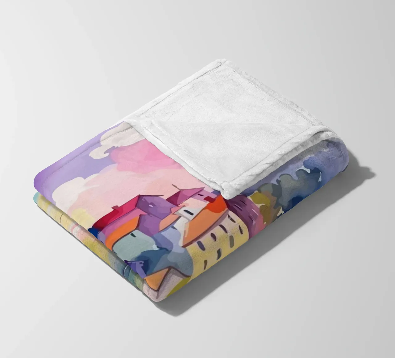 small ship and mosque coperta in pile da Dumery Art