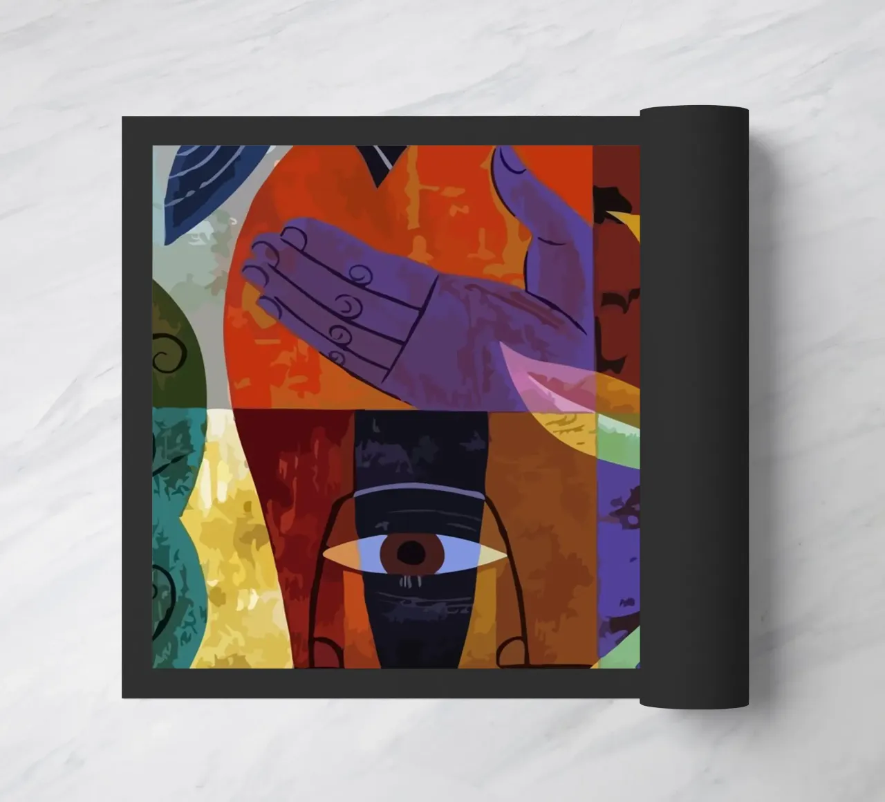 illustration of human face and bird zerbino da Dumery Art