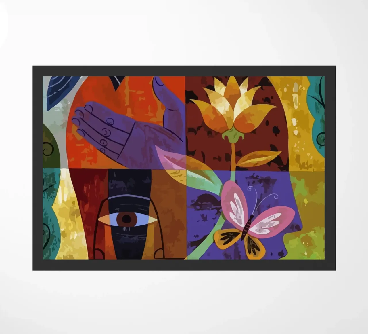 illustration of human face and bird zerbino da Dumery Art