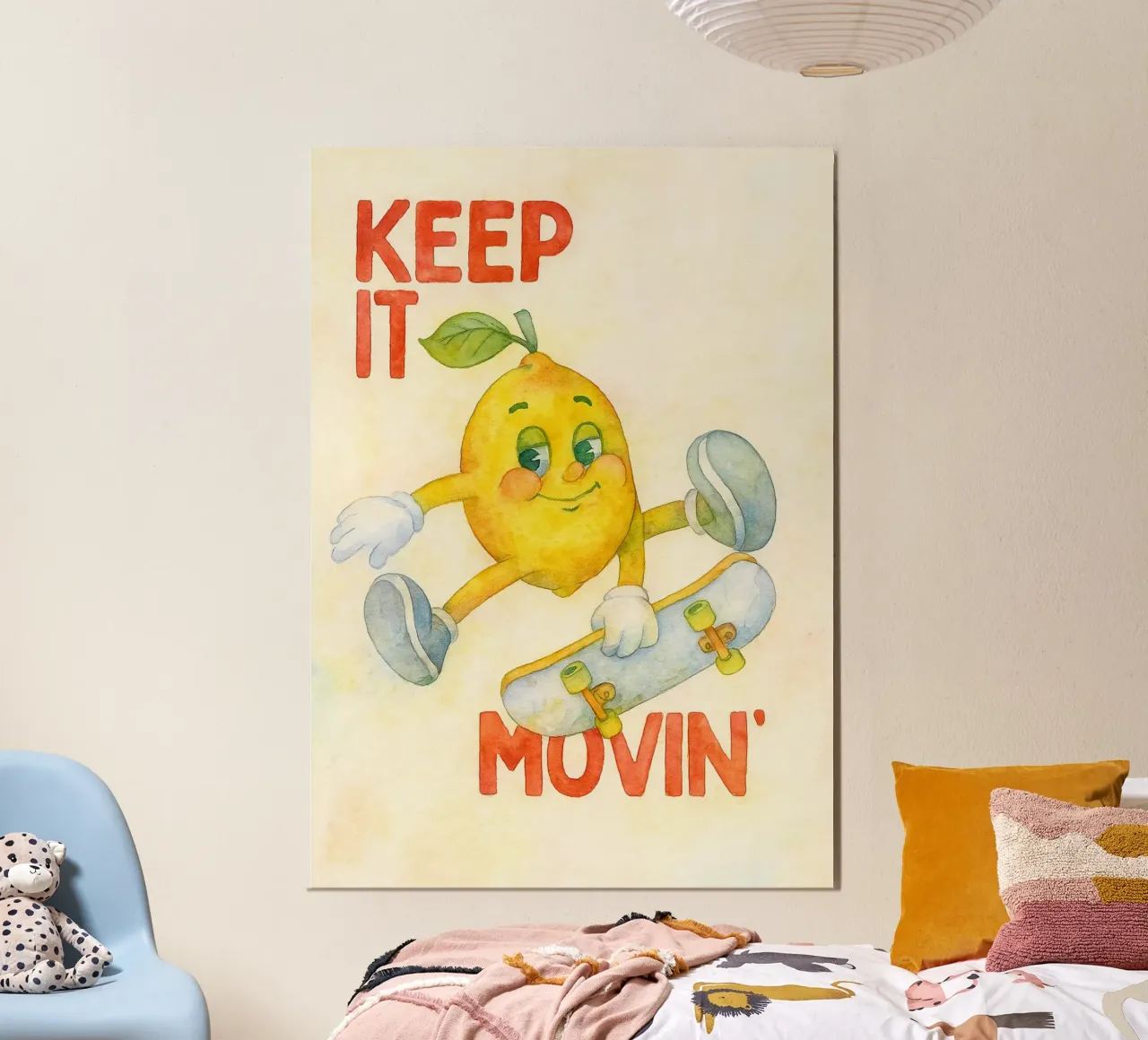 disegno in movimento poster con telaio in legno da muhidines