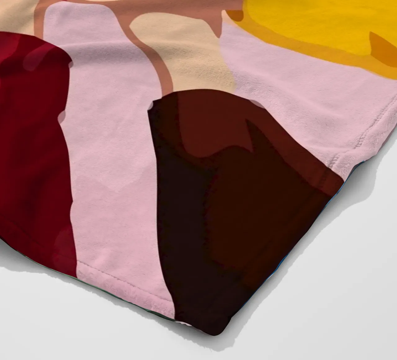 various colors of human hands in the world coperta in pile da Dumery Art