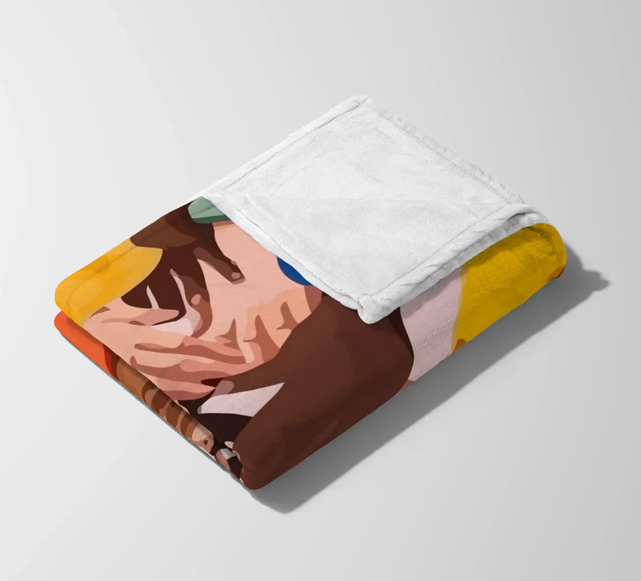 various colors of human hands in the world coperta in pile da Dumery Art