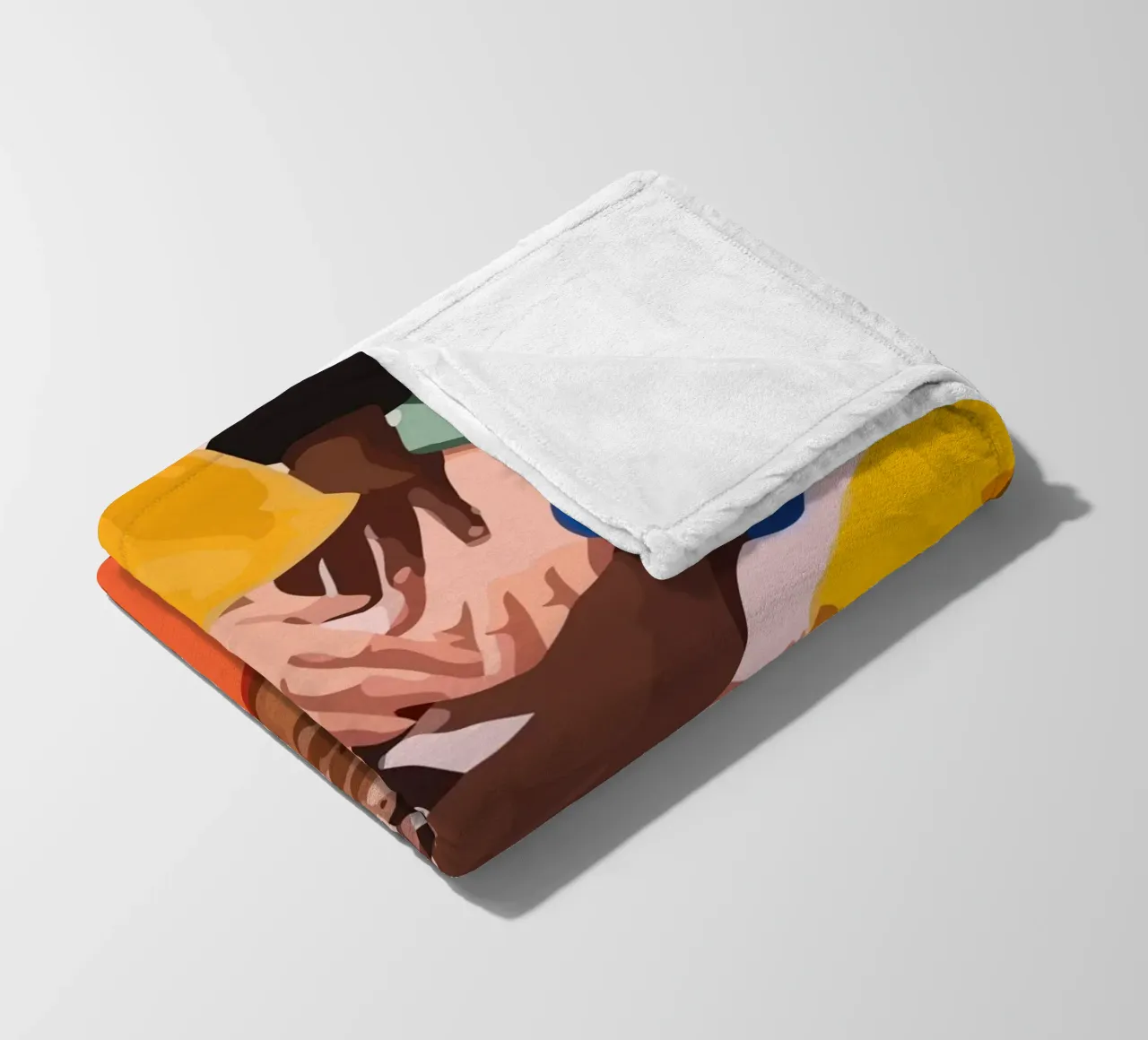 various colors of human hands in the world coperta in pile da Dumery Art