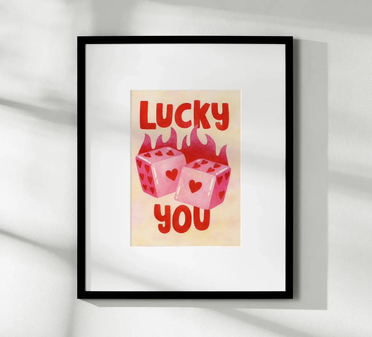 disegno fortunato poster con telaio in alluminio da muhidines