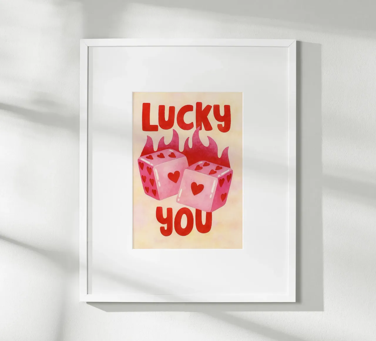 disegno fortunato poster con telaio in alluminio da muhidines