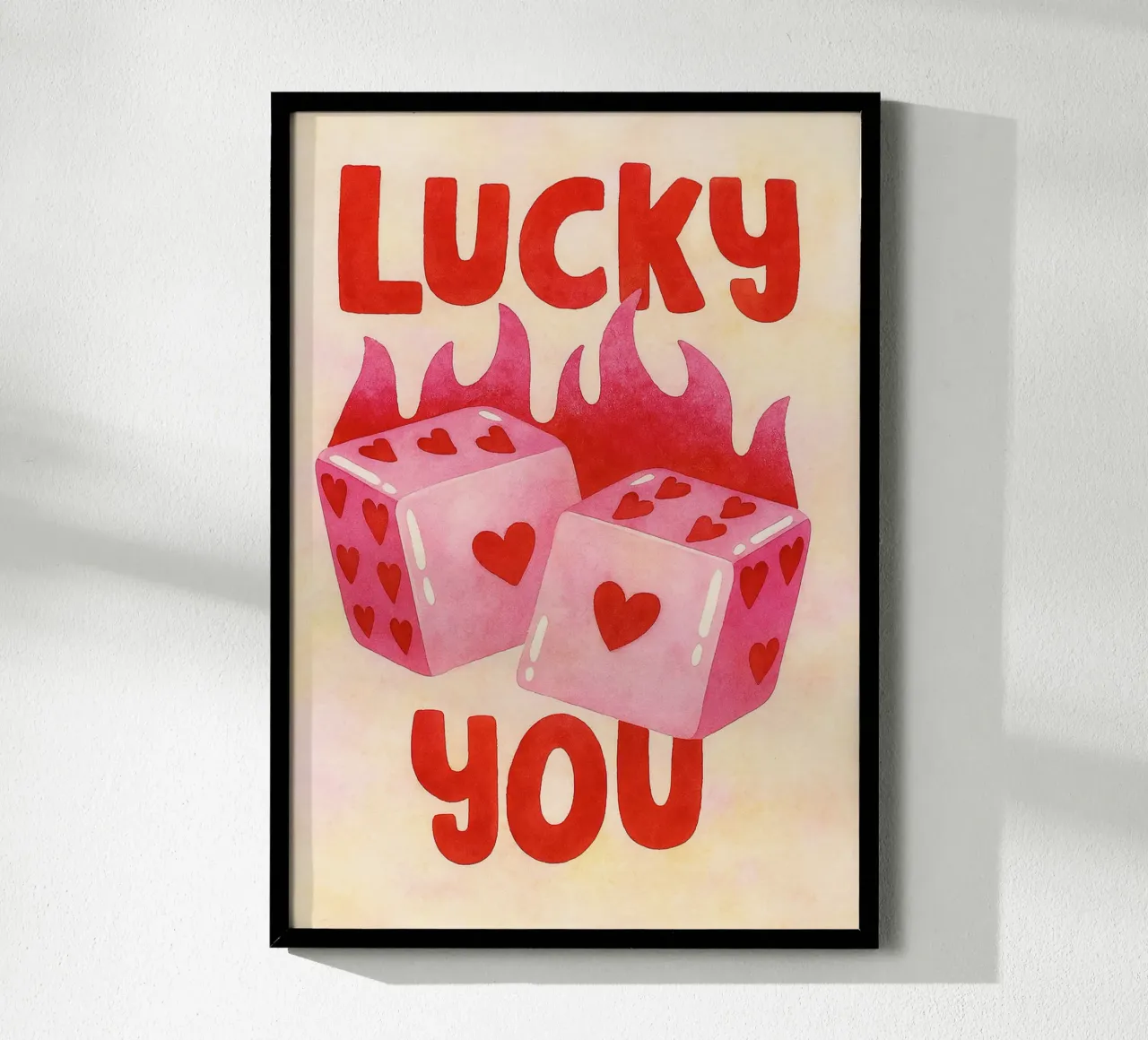 disegno fortunato poster con telaio in alluminio da muhidines