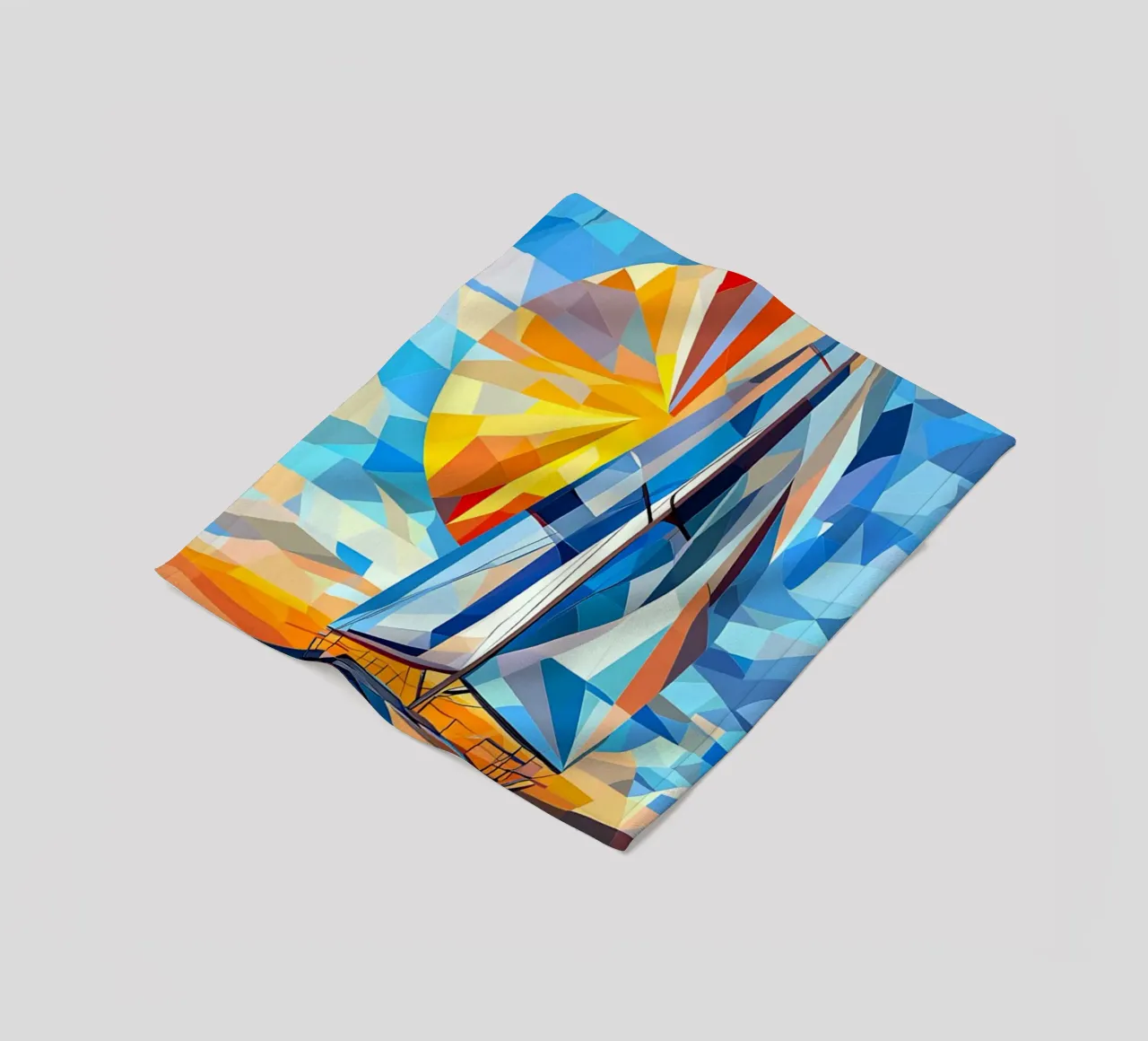 illustration of a ship in the ocean coperta in pile da Dumery Art