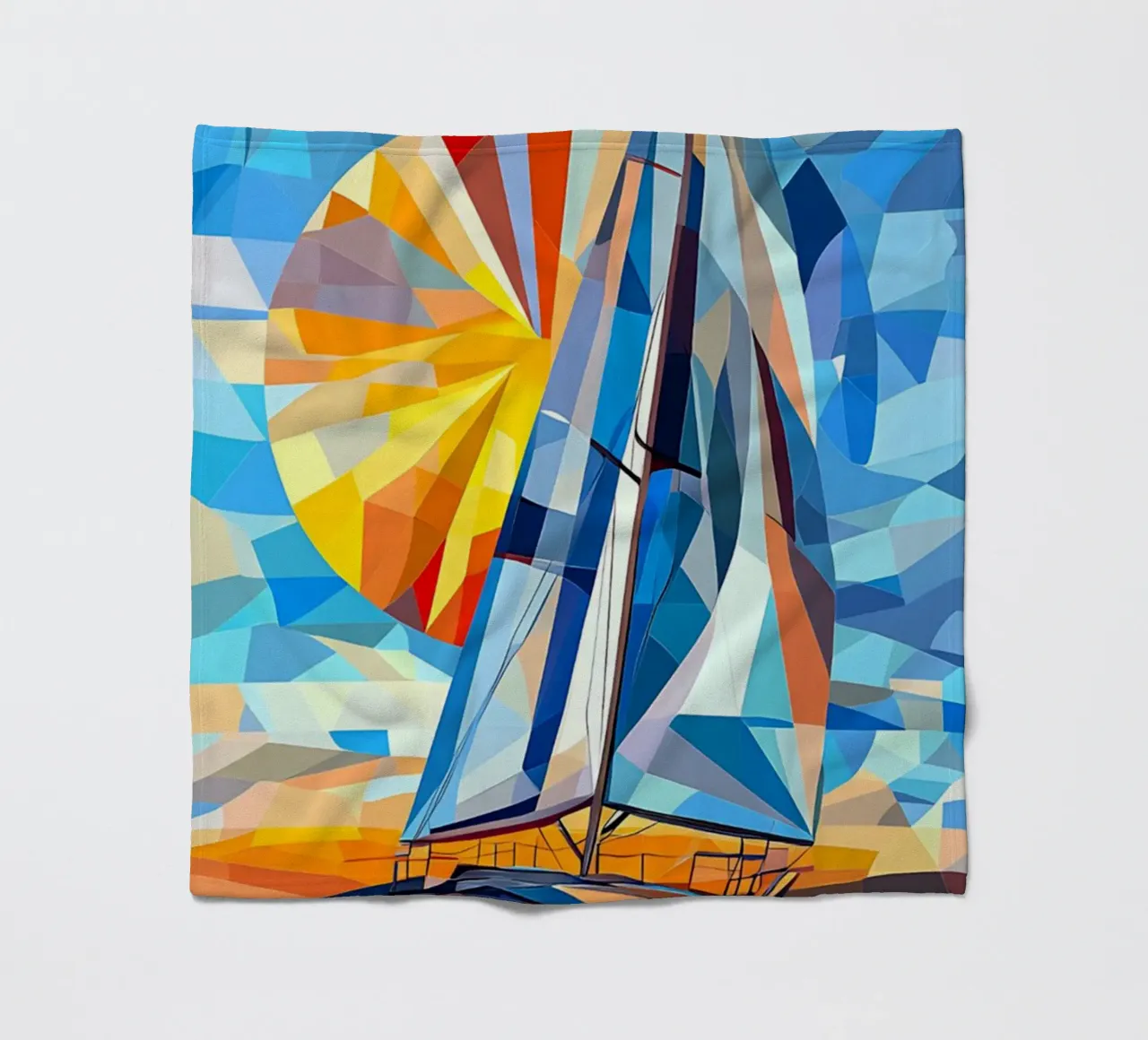 illustration of a ship in the ocean coperta in pile da Dumery Art