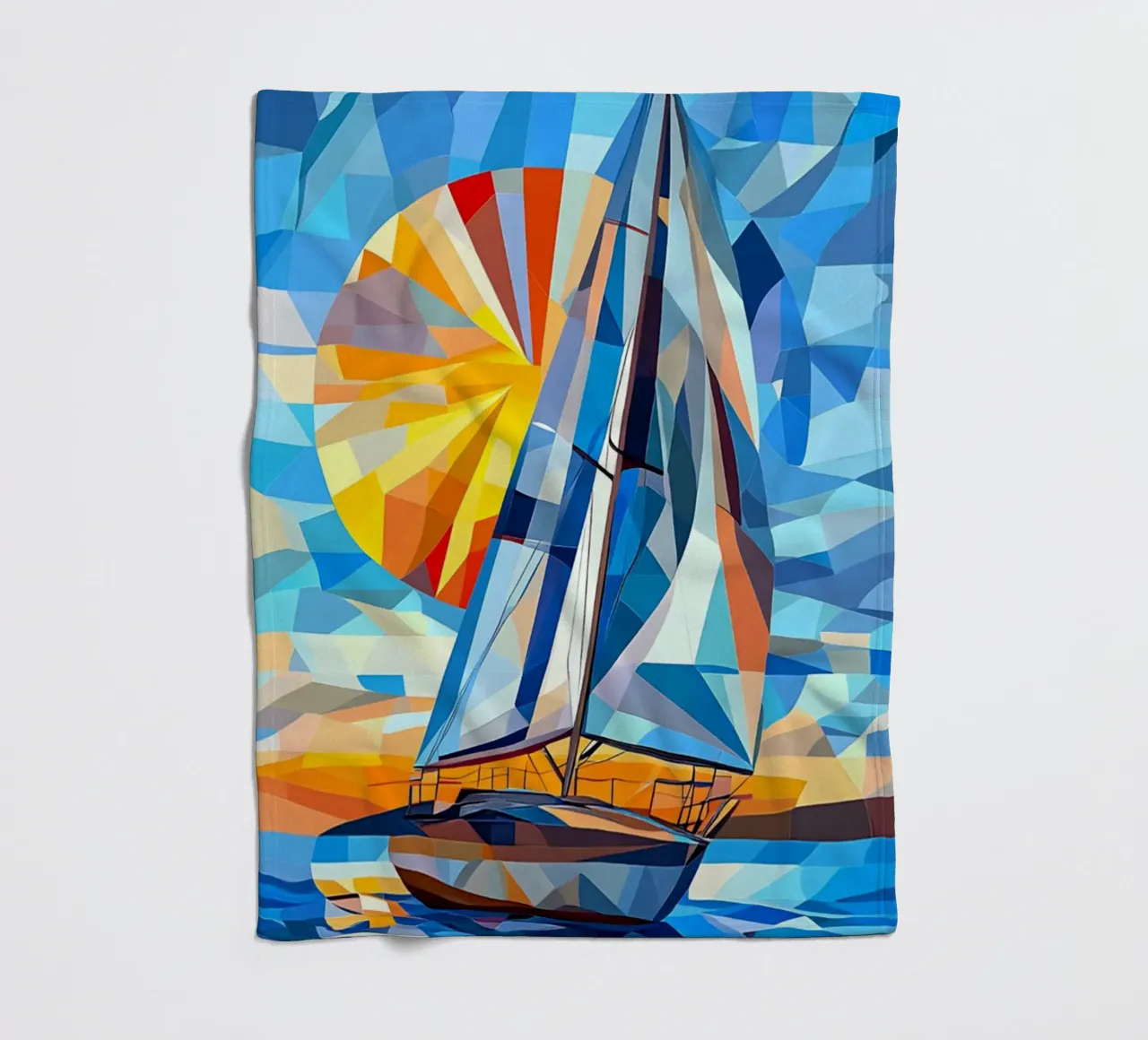 illustration of a ship in the ocean coperta in pile da Dumery Art