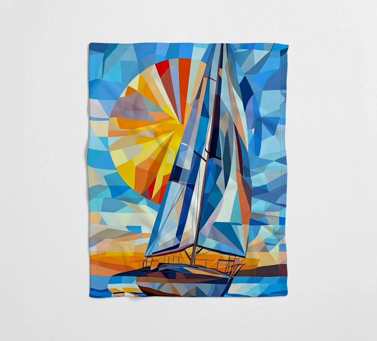 illustration of a ship in the ocean coperta in pile da Dumery Art