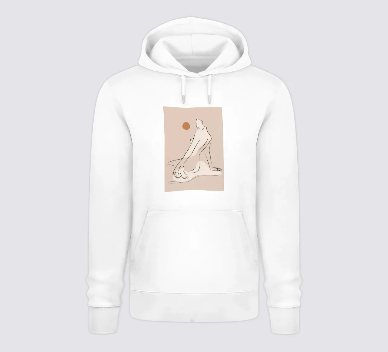 Nudo 2 felpa con cappuccio da ThingDesign