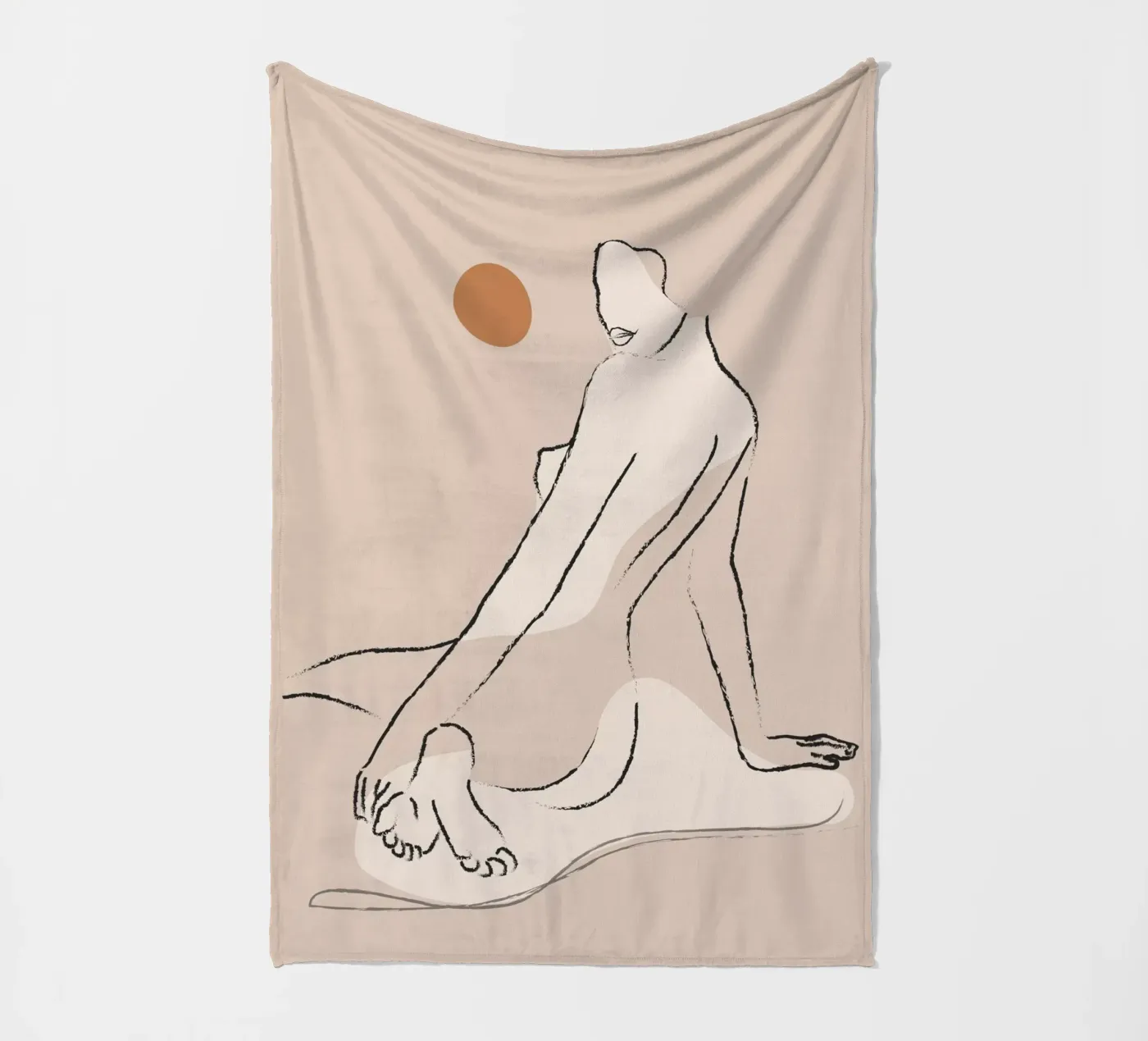 Nude 2 Fleecedecke von ThingDesign