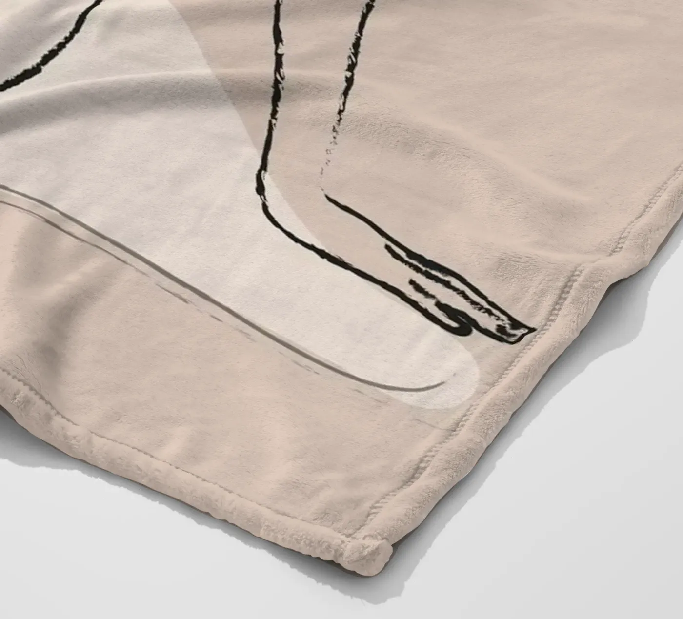 Nude 2 Fleecedecke von ThingDesign