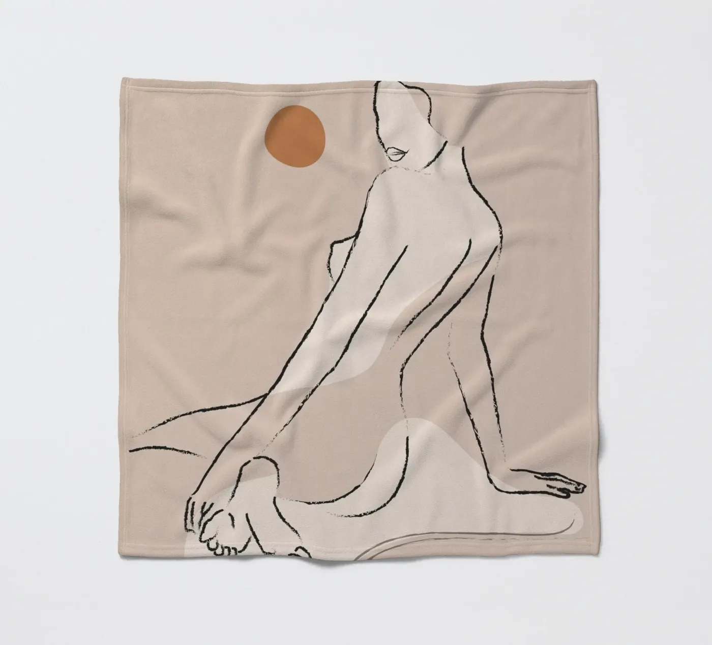 Nude 2 Fleecedecke von ThingDesign