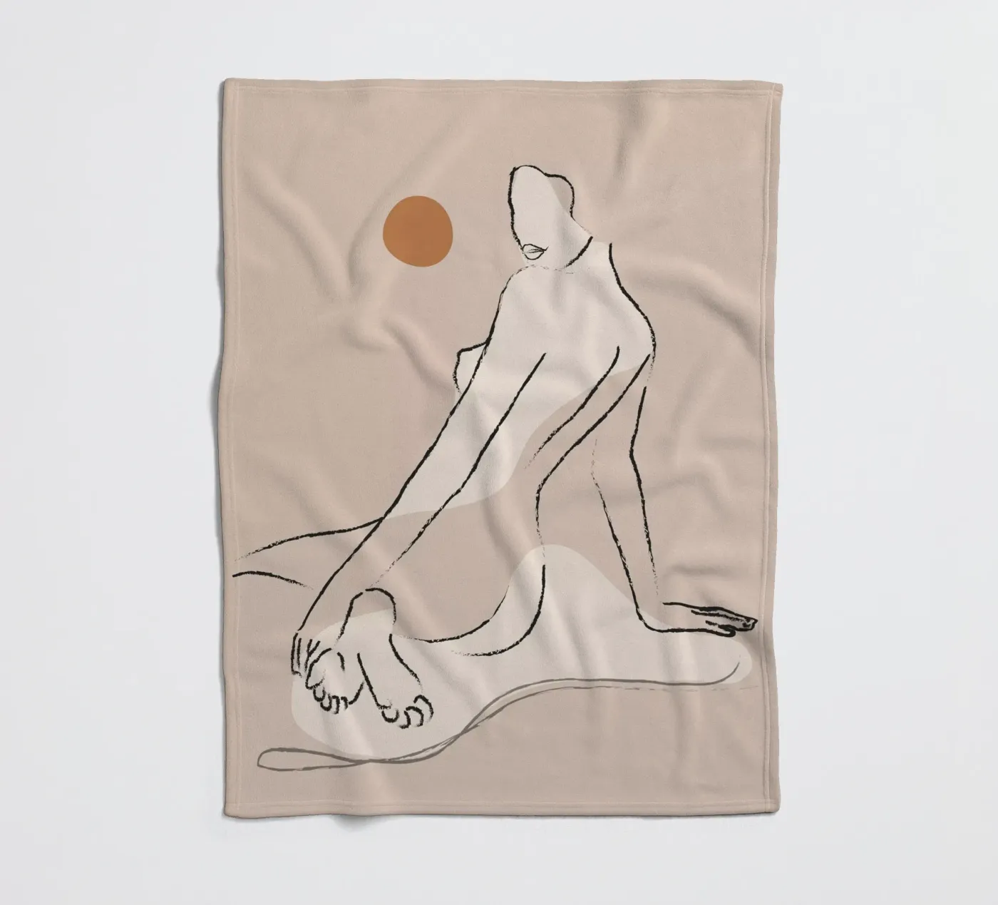 Nude 2 Fleecedecke von ThingDesign